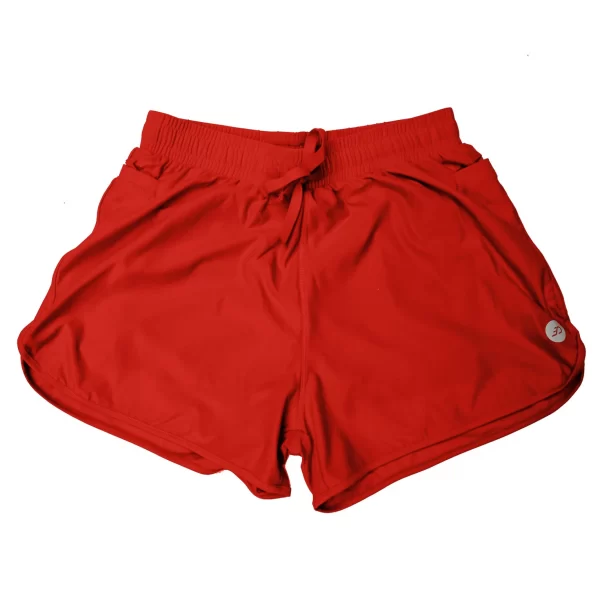 santa_red_women_distance_shorts
